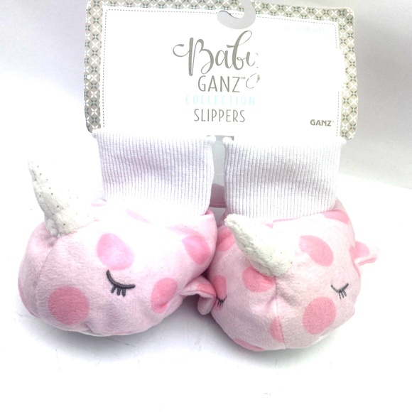 Baby Slippers Girls Size 0/12m Ganz Collection Pink Whale Infant Children Shoes - Picture 6 of 6